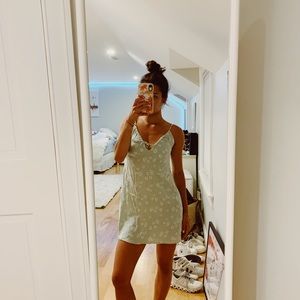Pacsun green floral cami dress - LA HEARTS